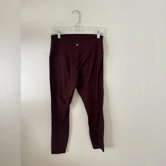lululemon athletica Burgundy leggings ‘34 - Picture 2 of 6